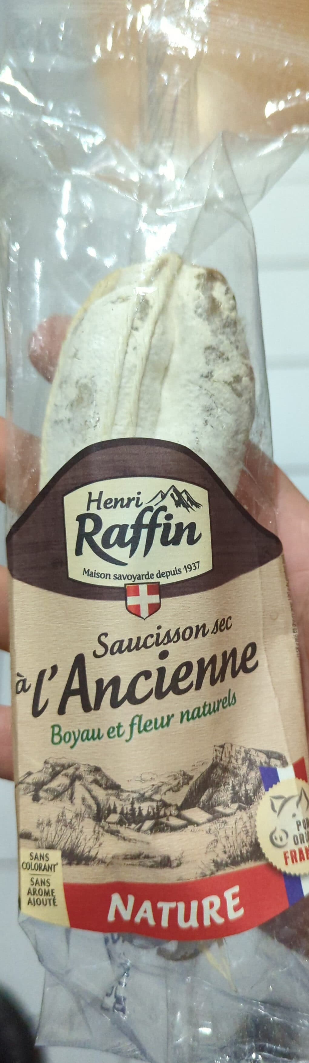 Raffin Saucisson sec à l'ancienne nature packshot