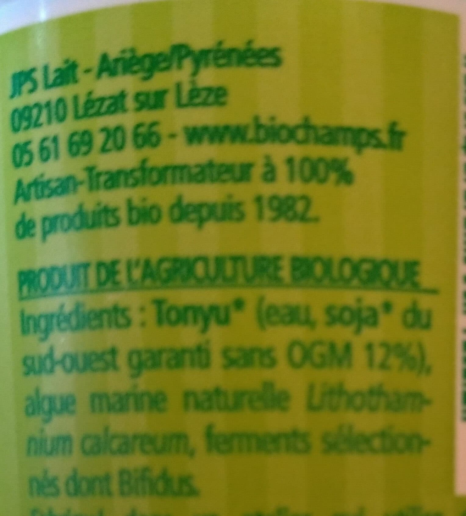 Biochamps Soja Brassé Nature packshot