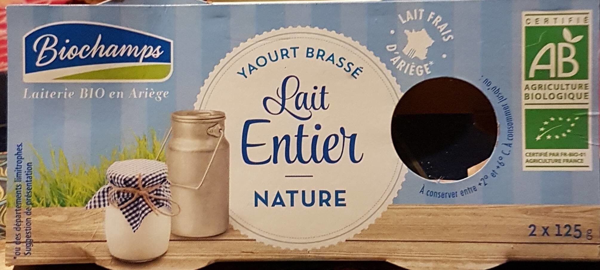 Biochamps Yaourt Nature (Lait Entier) packshot