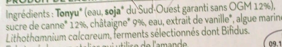 Biochamps Dessert brassé au bifidus soja et chataignes packshot