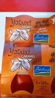 Biochamps Yaourt Caramel au lait de brebis demi-écrémé Bio packshot