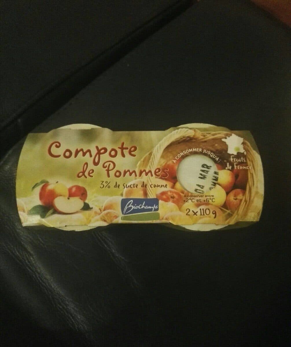 Biochamps Compote De Pommes 2X110G packshot