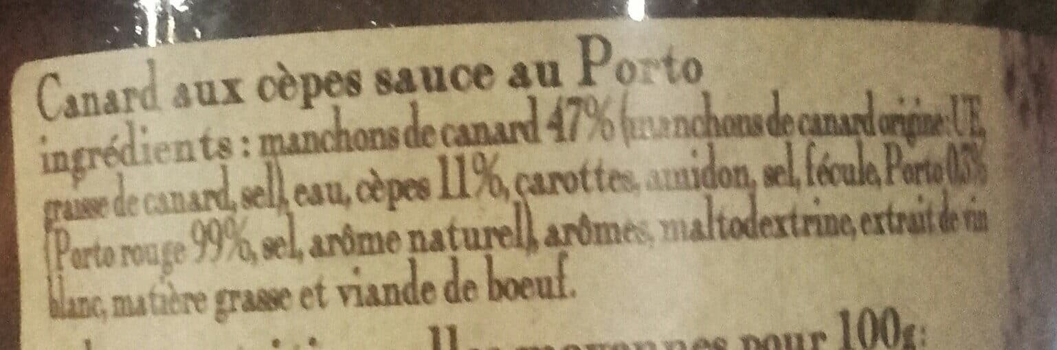 Maison Rivière Le canard aux cèpes sauce au porto packshot