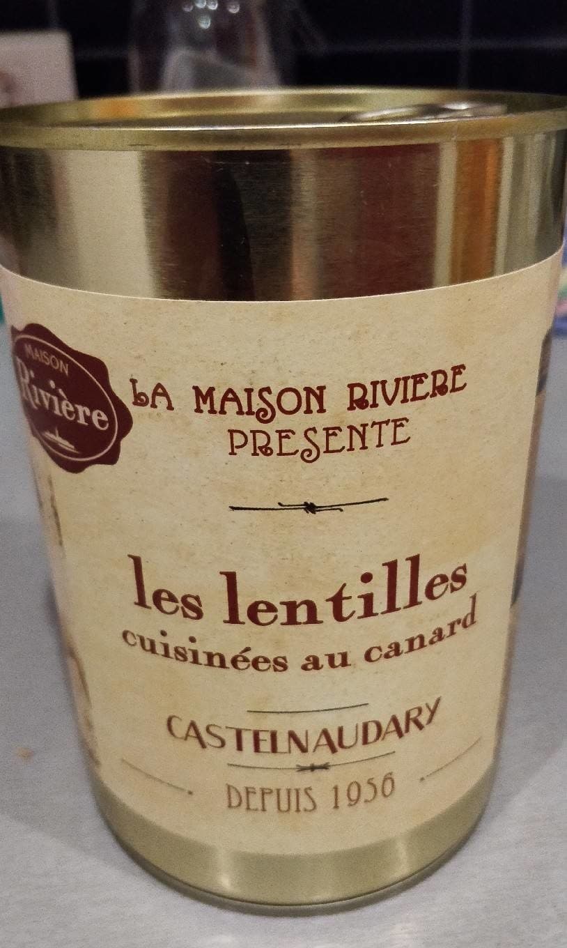 Maison Rivière Les lentilles cuisinées au canard packshot