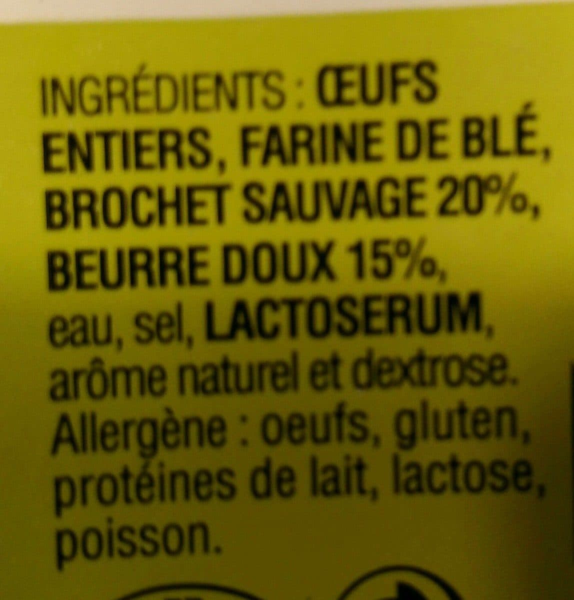 Open Food Facts Quenelles de brochet 20% au beurre packshot