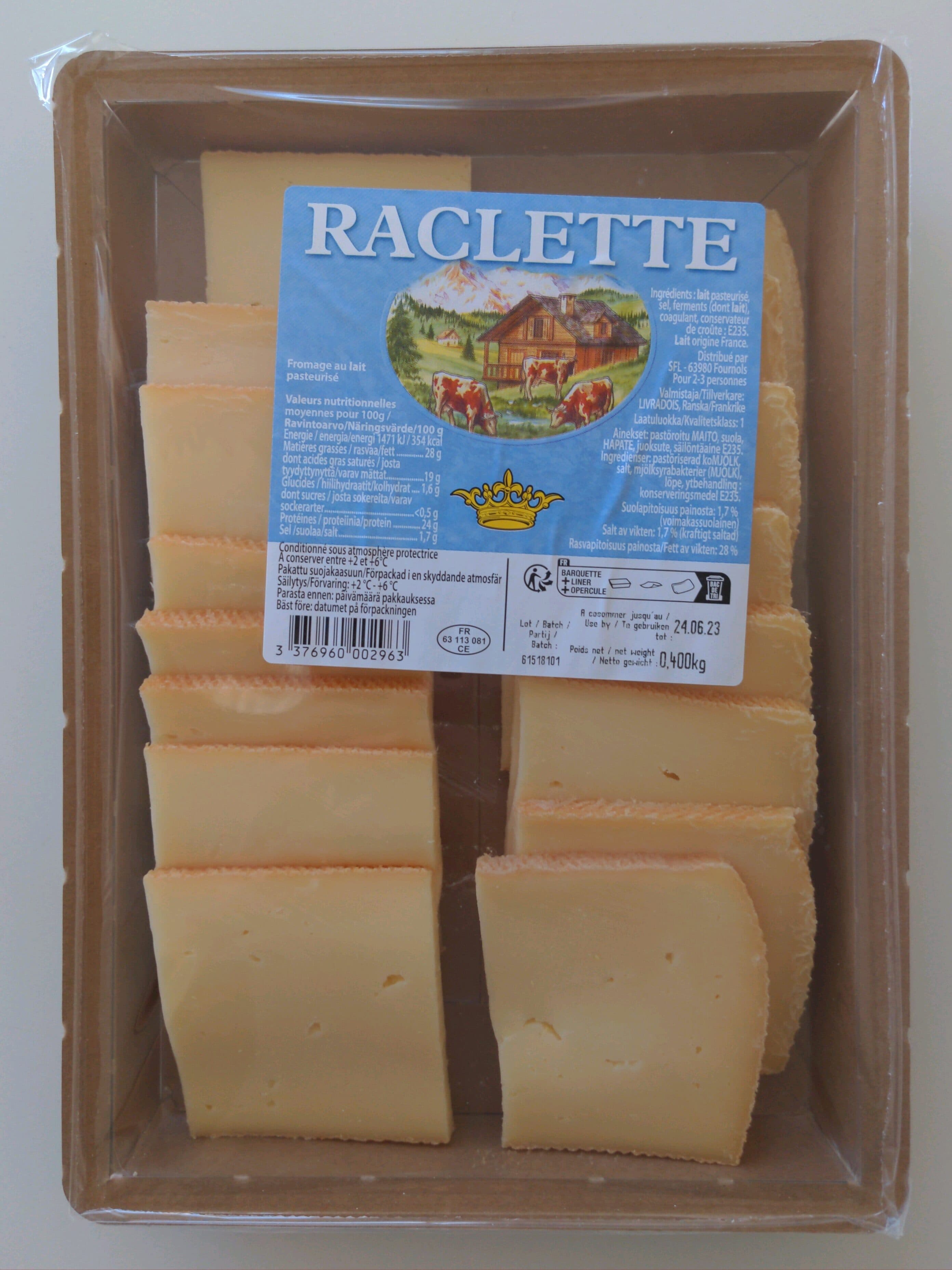 LIVRADOIS Raclette packshot