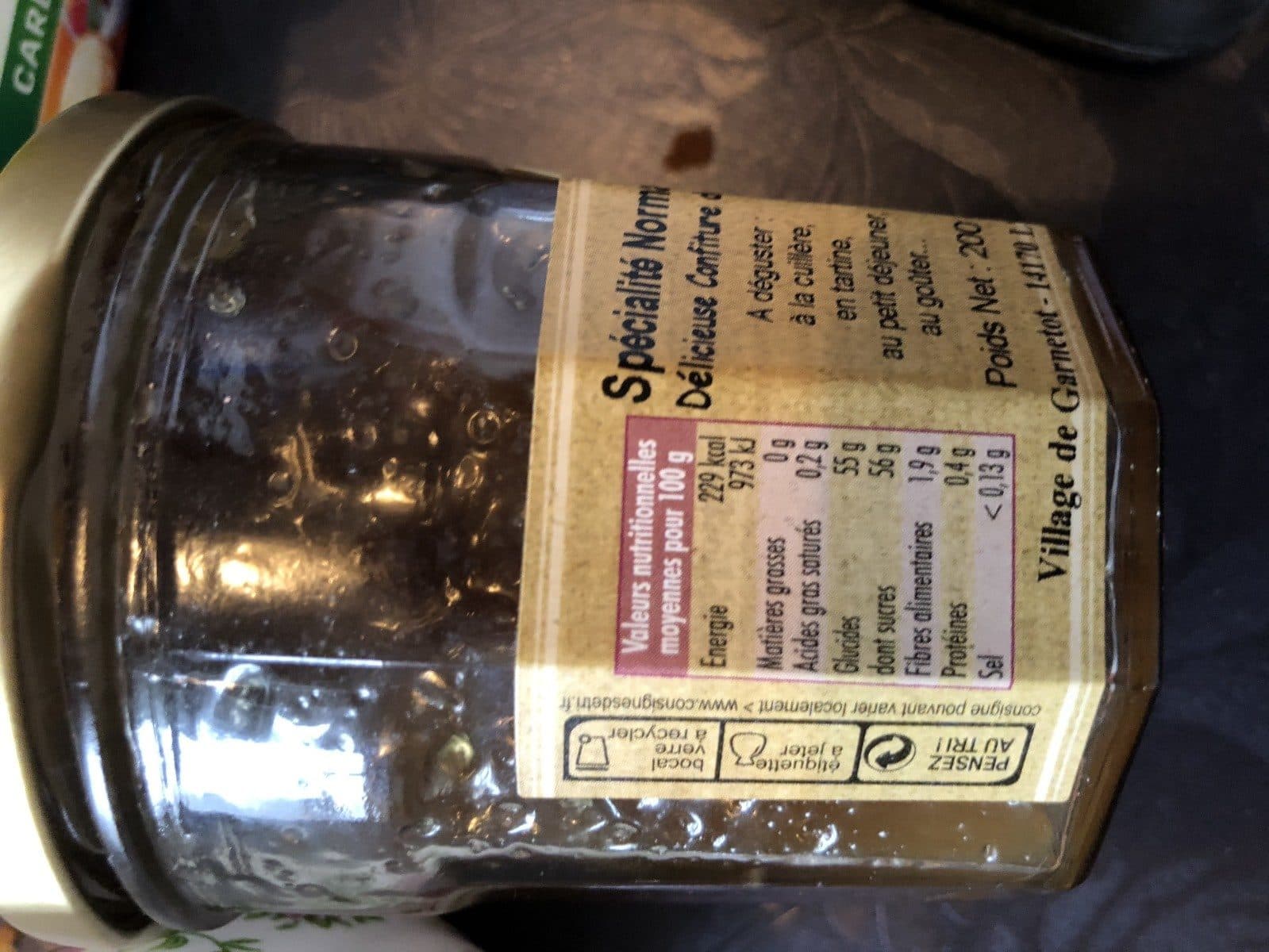 Open Food Facts Confiture pommes calvados packshot