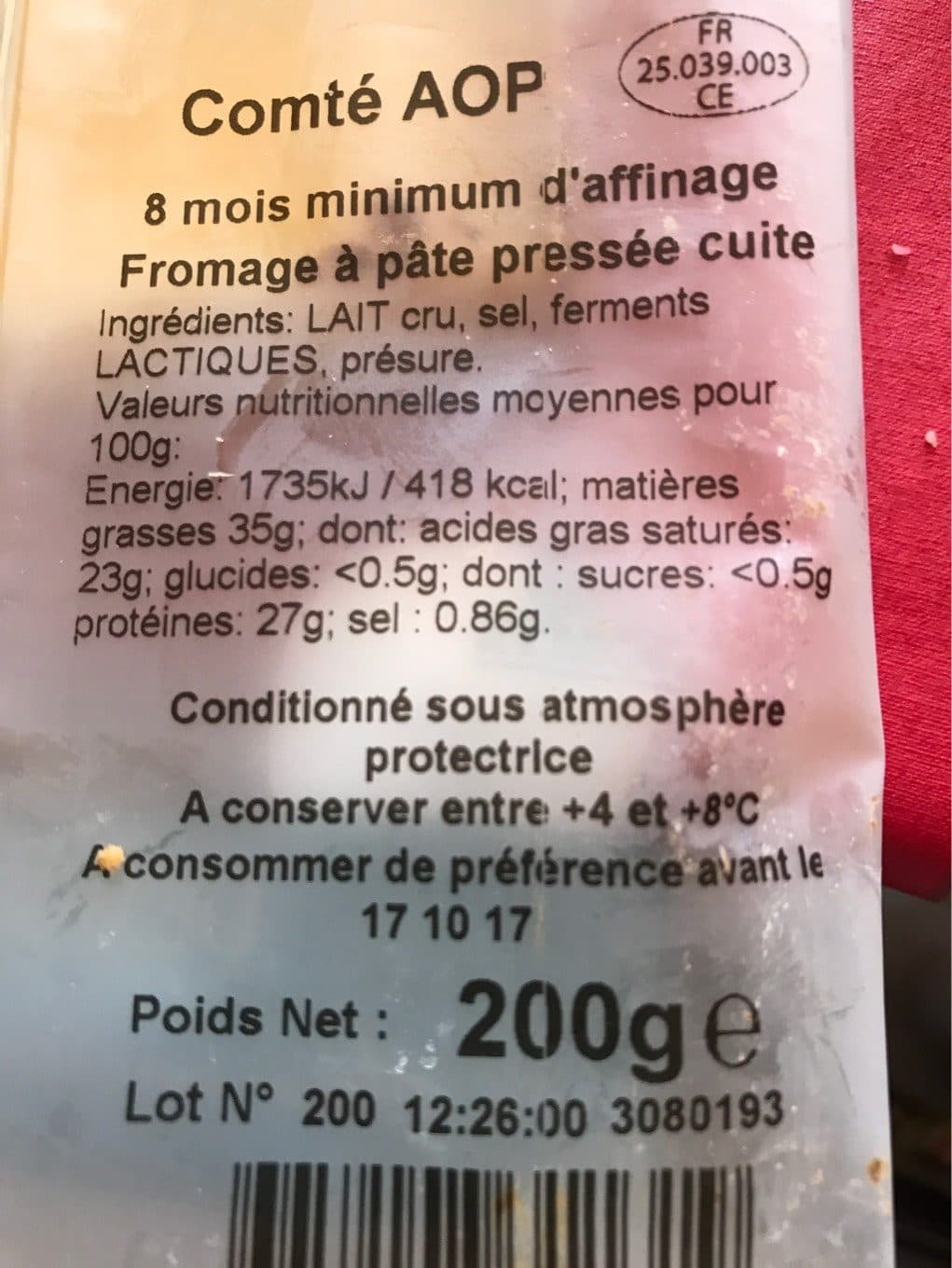 Rivoire-jacquemin Comte 8 Mois Portions Rivoire packshot