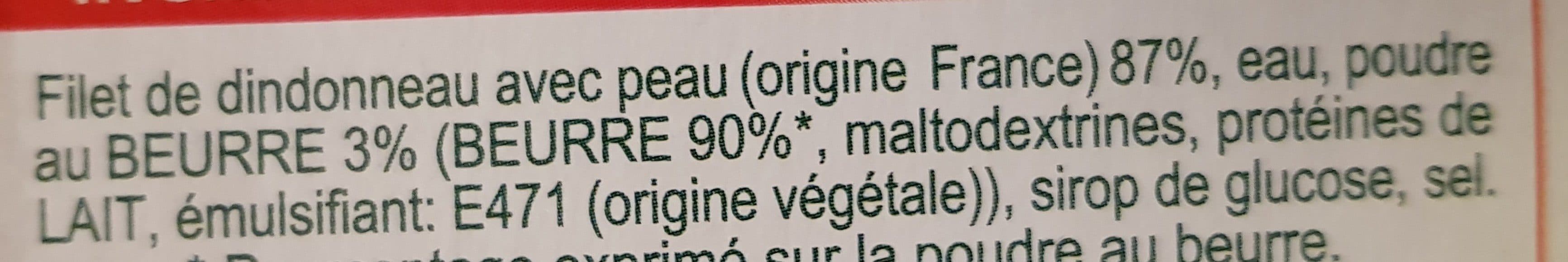 Open Food Facts Filet fondant de dindonneau surgelé packshot