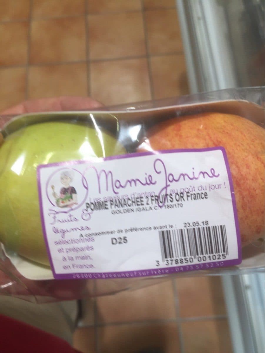 Open Food Facts Pomme panachée packshot