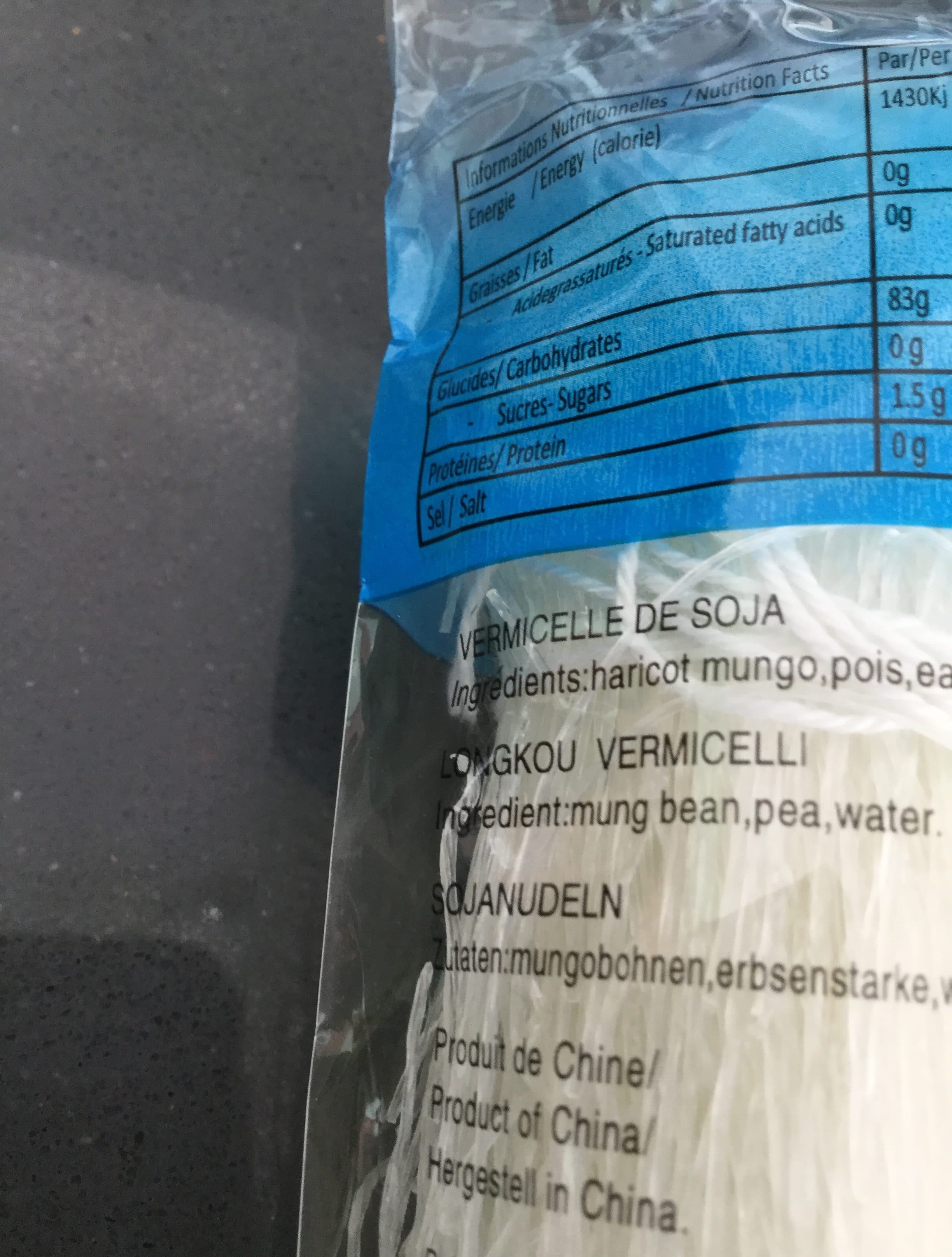 Paris Store P Vermicelle De Haricot mungo packshot