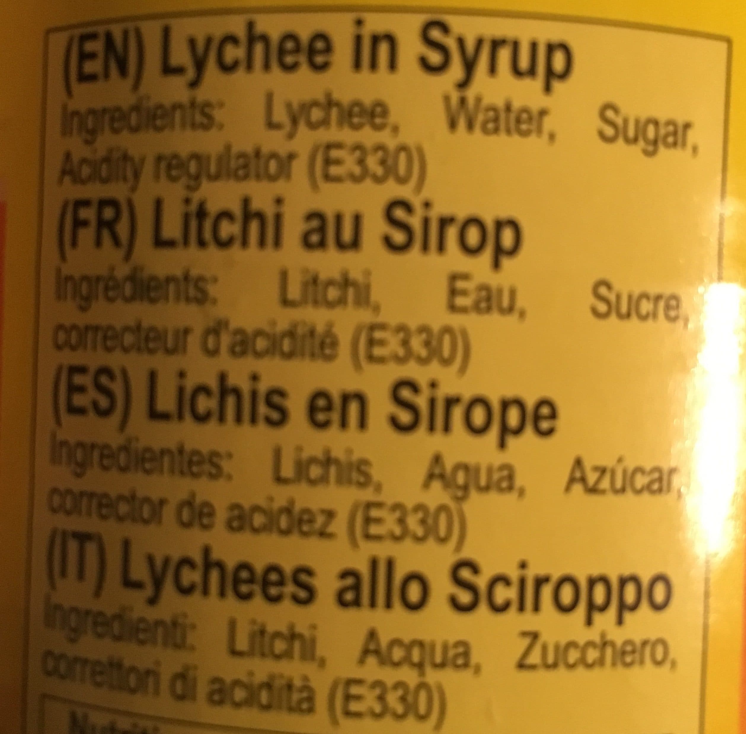PSP Litchis Au Sirop packshot