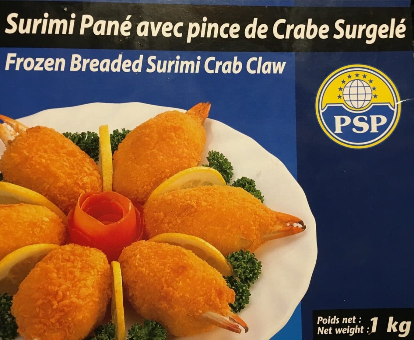 PSP Surimi pane avec pince de crabe packshot