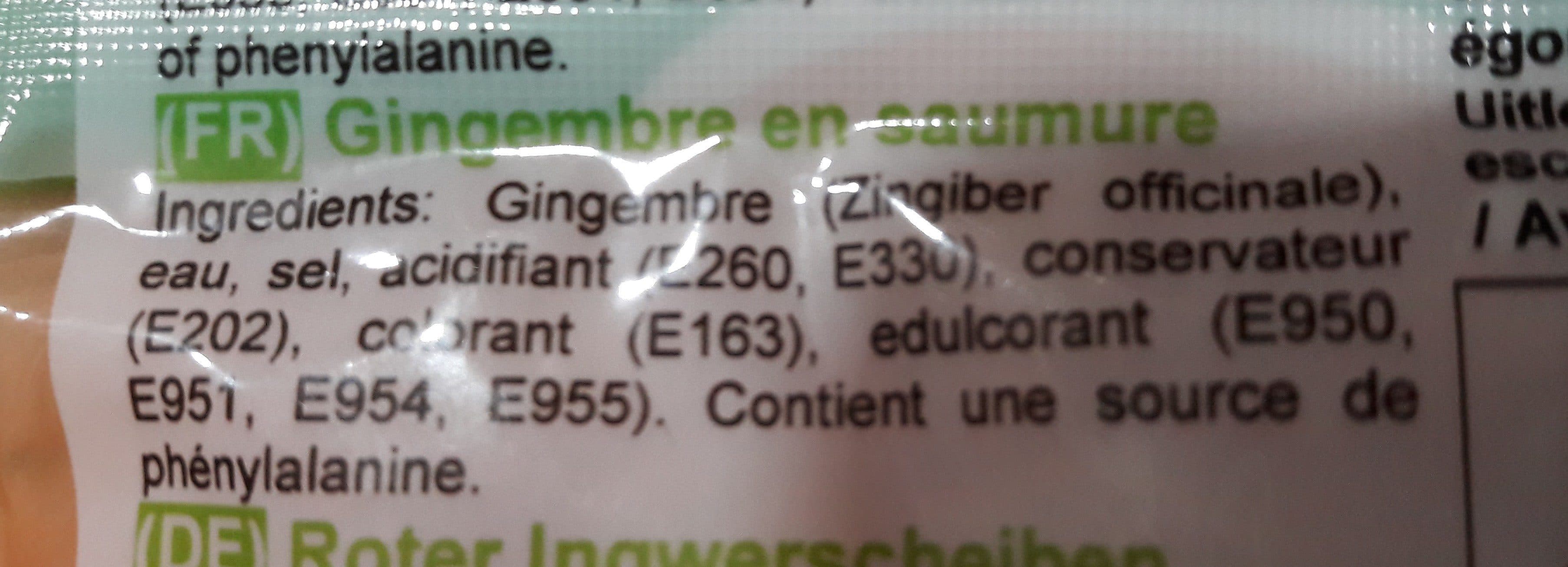 Central Asia Pacific (Paris Store) Sachet Gingembre en saumure packshot