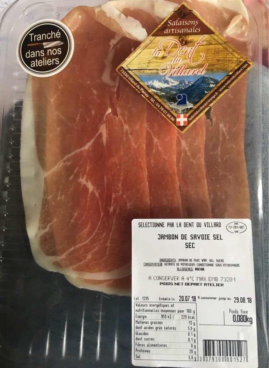 Open Food Facts Jambon de savoie sel sec packshot