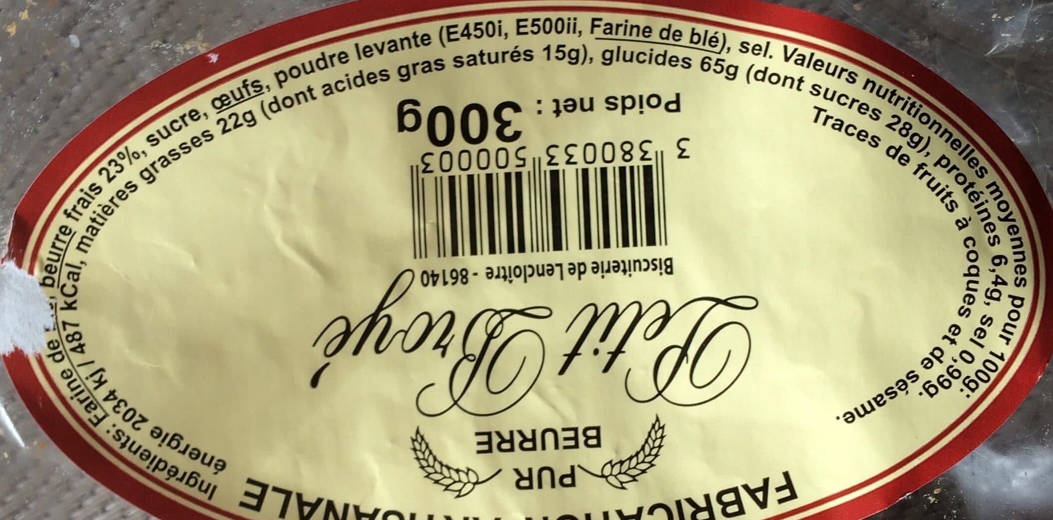 Open Food Facts Petit broyé packshot