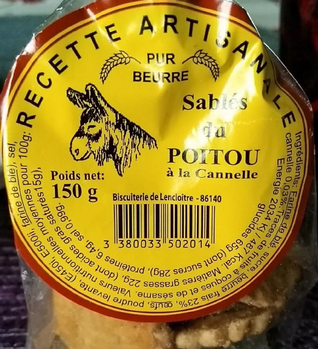 Biscuiterie de Lencloitre Sable du Poitou a la canelle packshot
