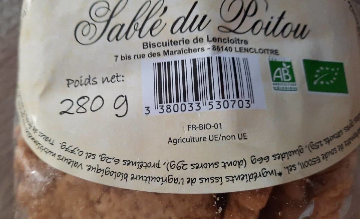 Lencloitre Sablé du Poitou packshot