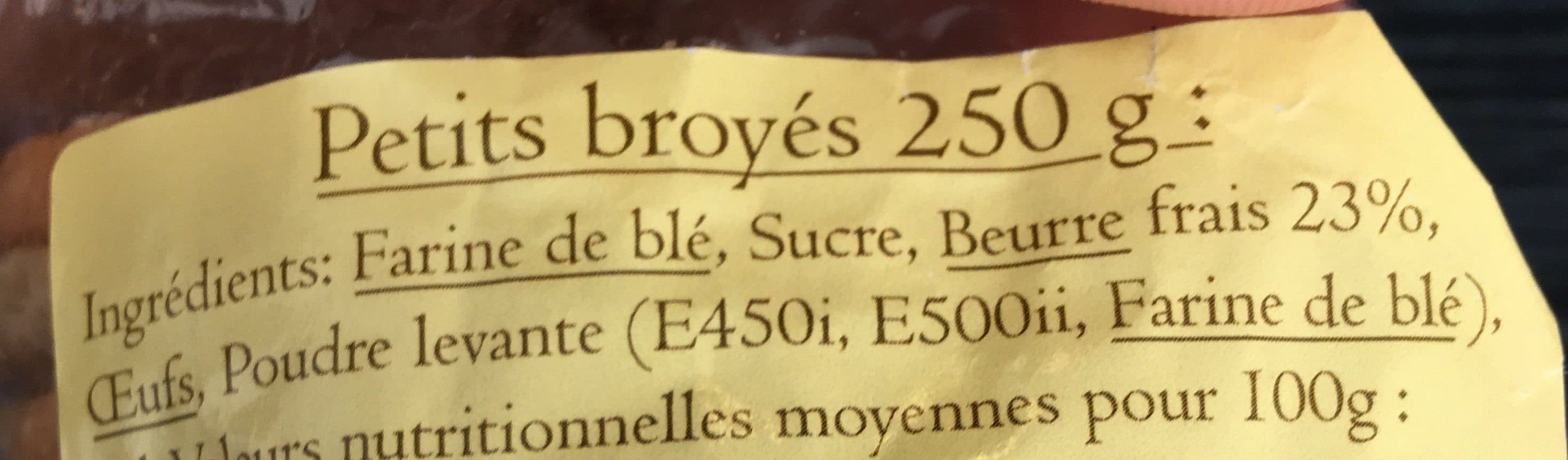 Open Food Facts Petits broyés packshot