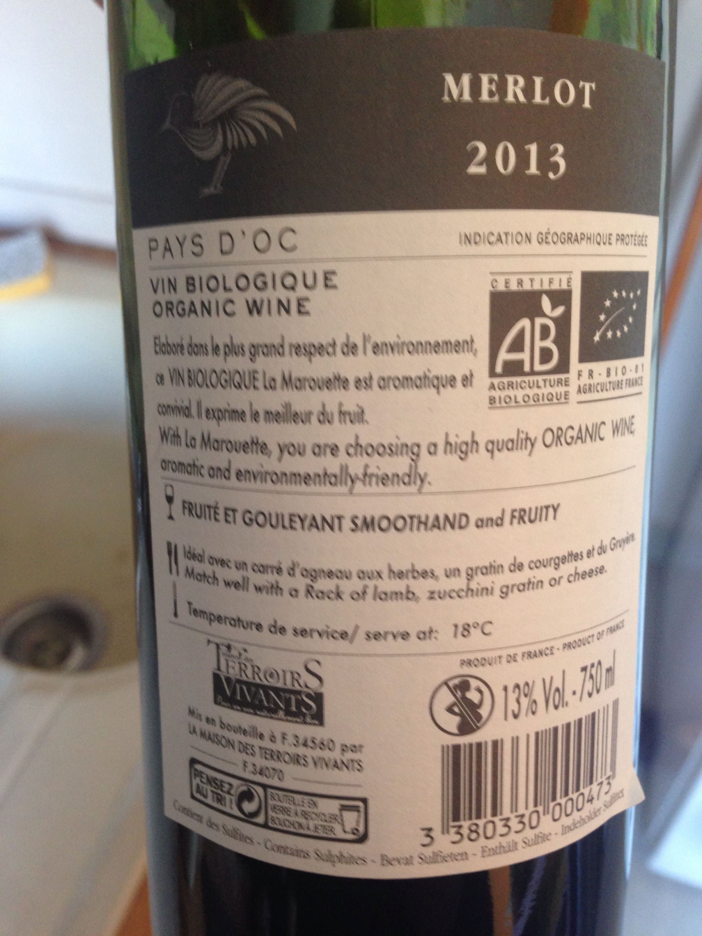 Jacques Frelin La marouette packshot