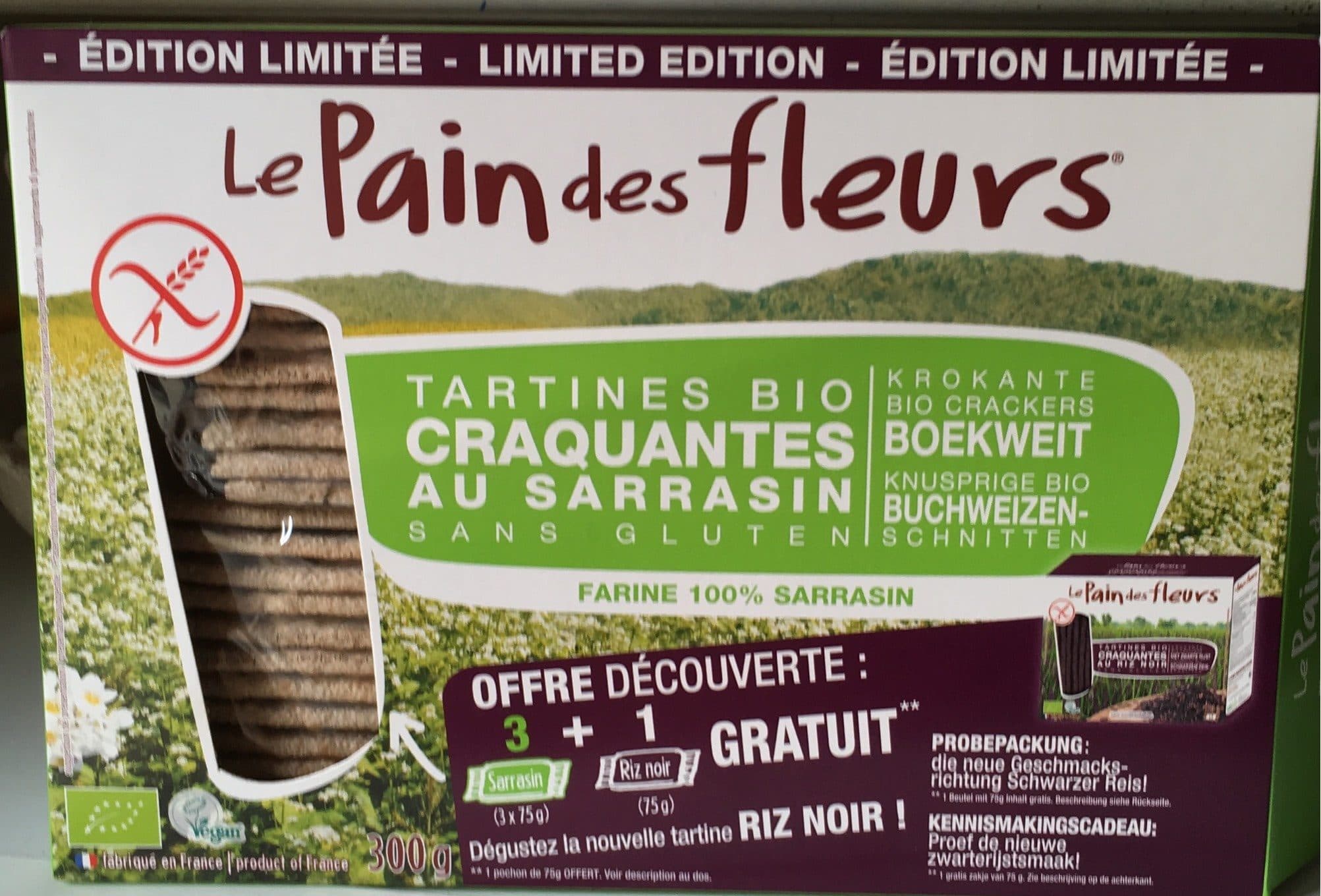 Pain des fleurs Le pain des fleurs au sarrasin packshot