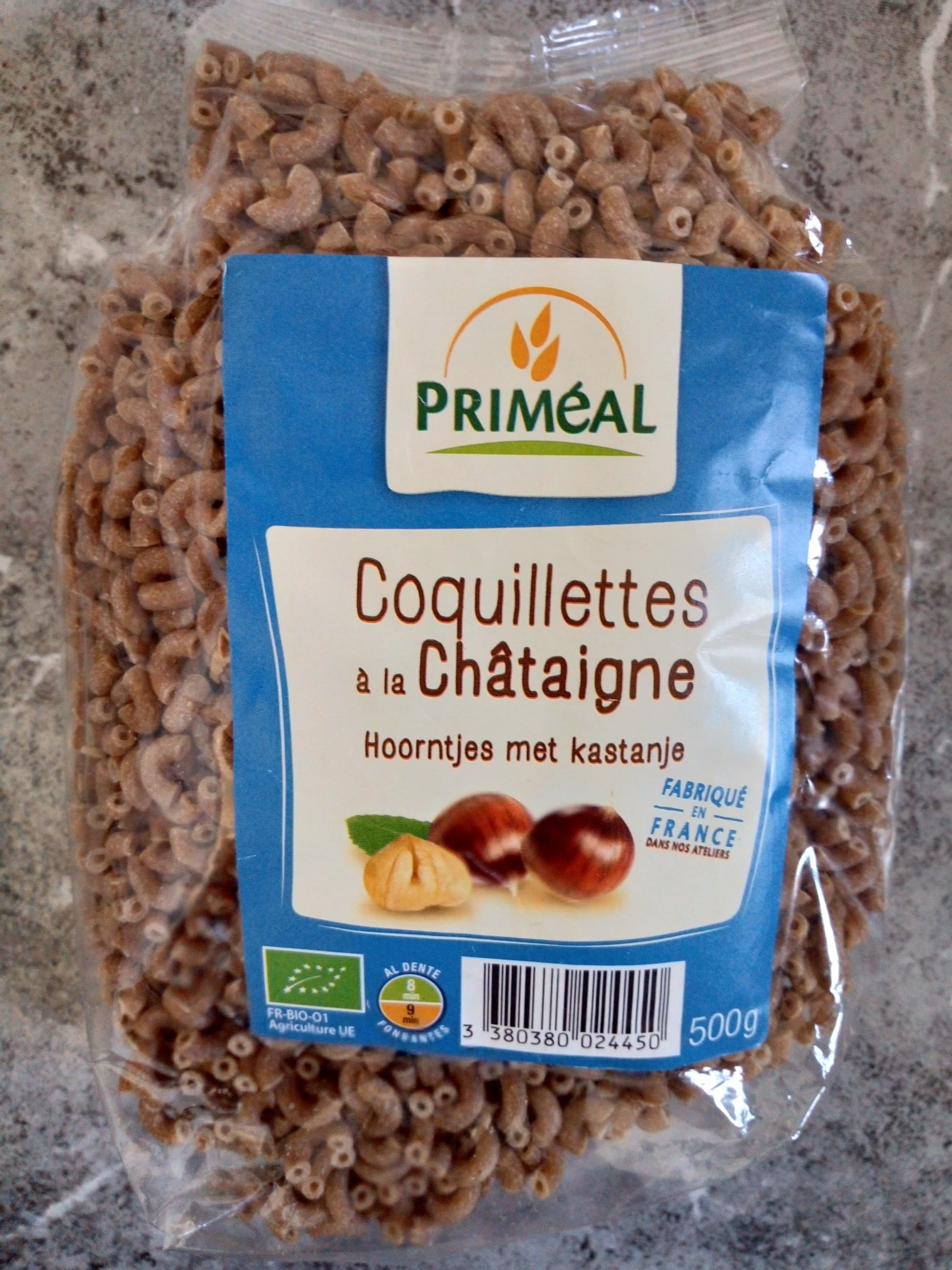 Ekibio Coquillettes à la châtaigne packshot