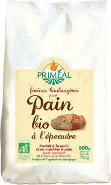 Primeal Farines boulangères pour Pain bio à l'épeautre packshot