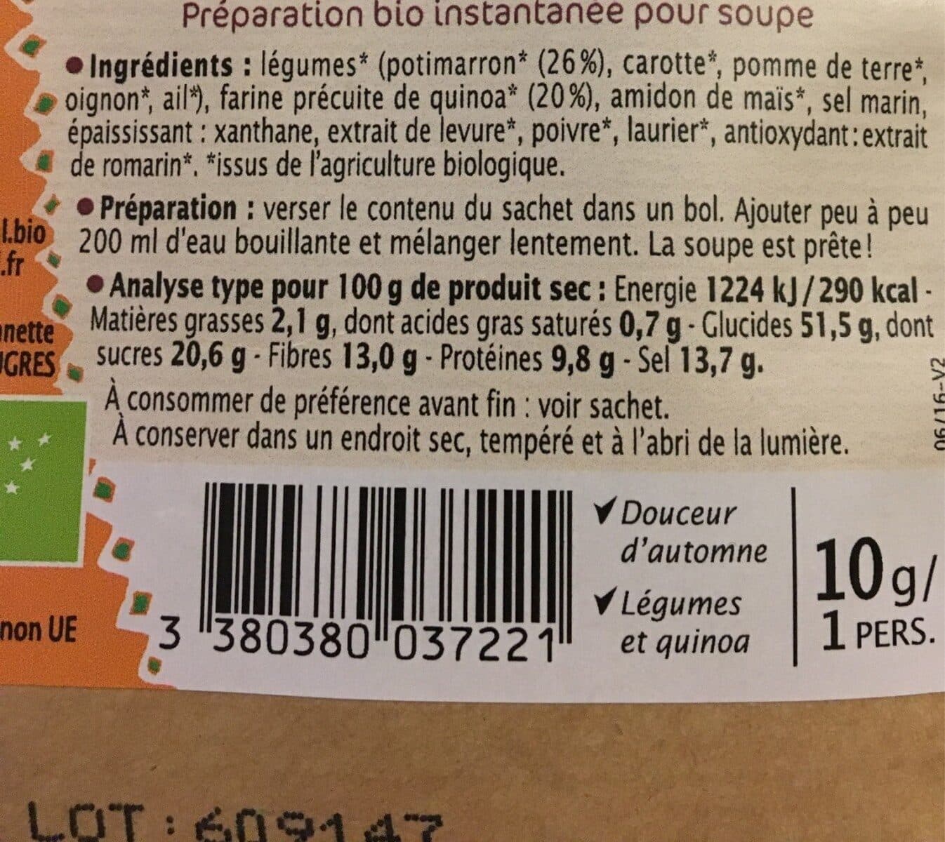 Primeal Soupes Bio packshot