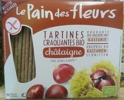 Ekibio Tartines craquantes bio à la châtaigne sans gluten packshot
