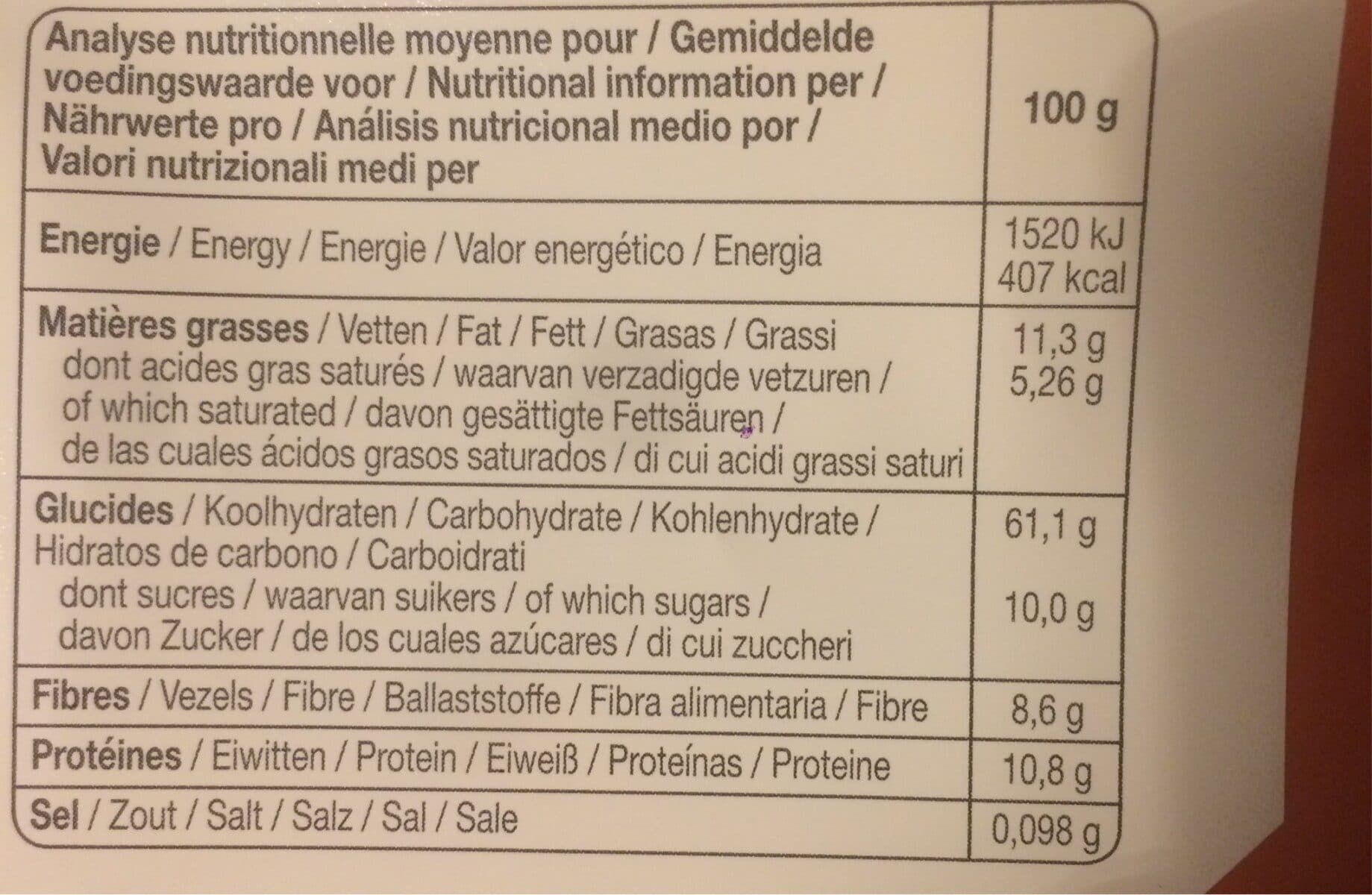 Primeal Muesli Chocolat & quinoa packshot