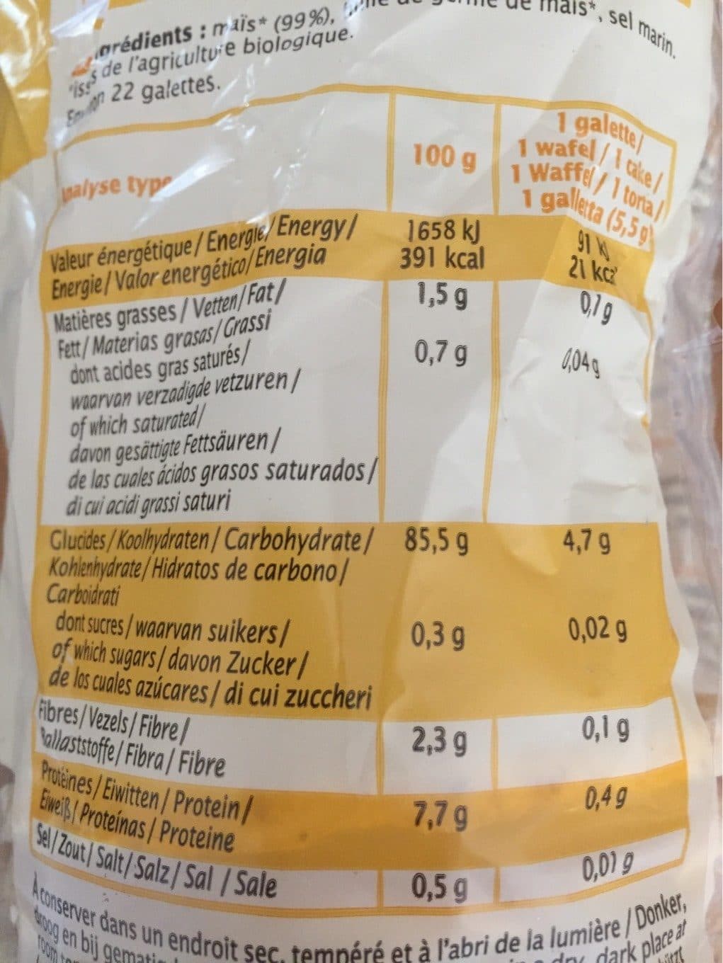 Primeal Galettes de maïs packshot