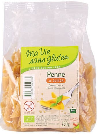 Ma vie sans gluten Penne bio au quinoa packshot