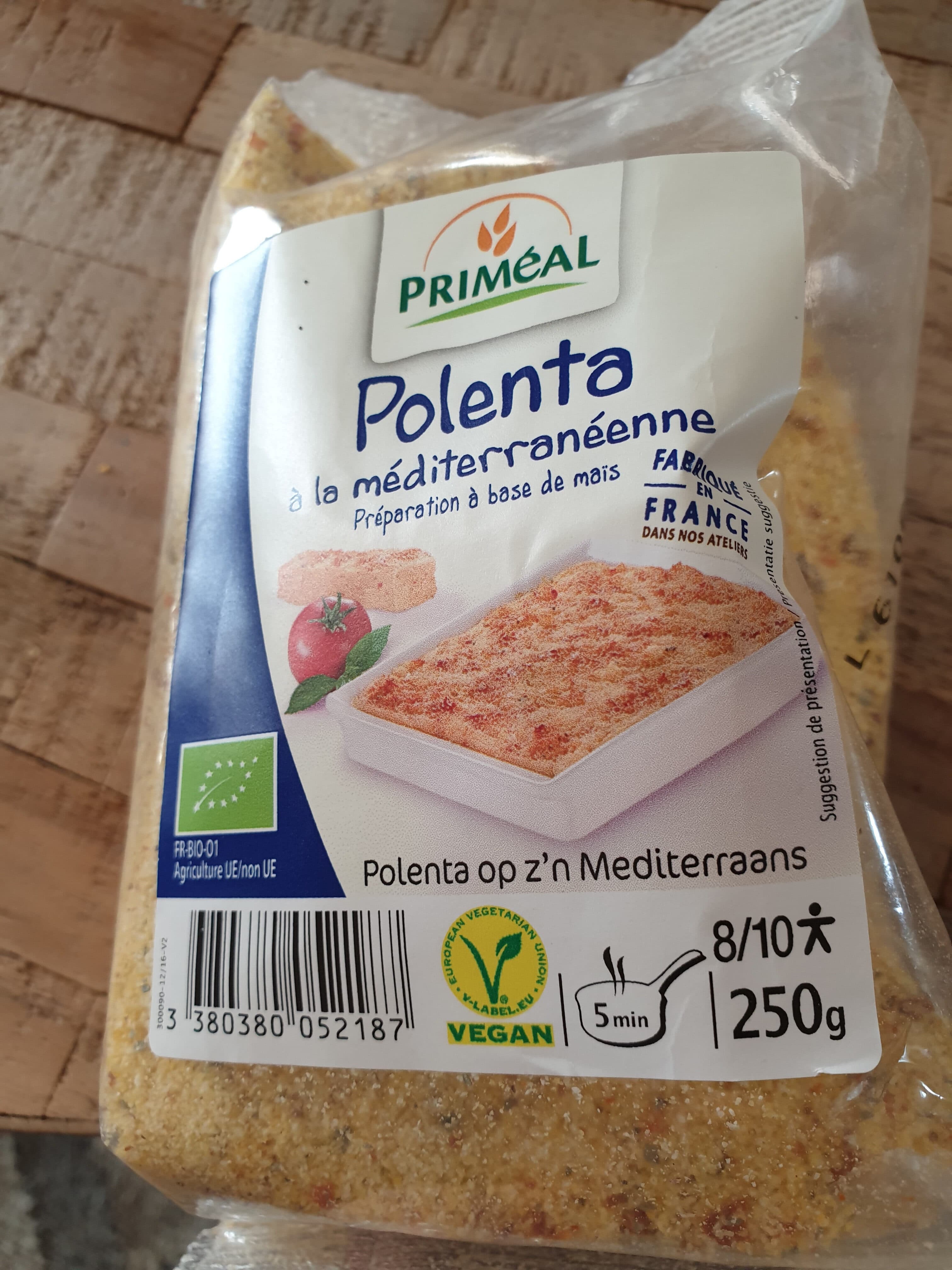 Primeal Polenta Bio à La Méditerranéenne packshot