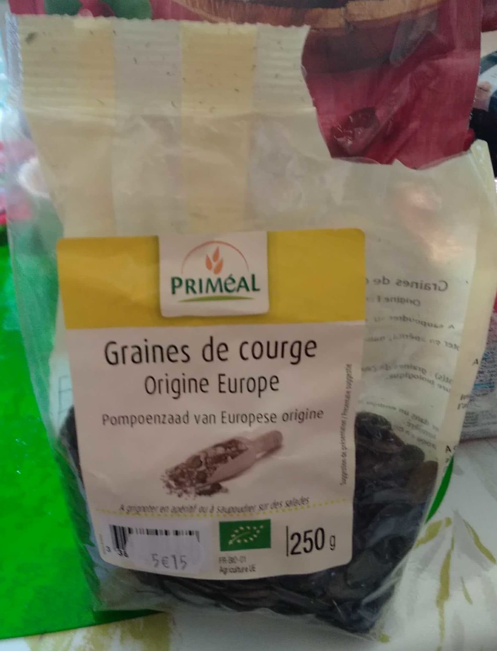 Priméal Graines de Courge Bio packshot
