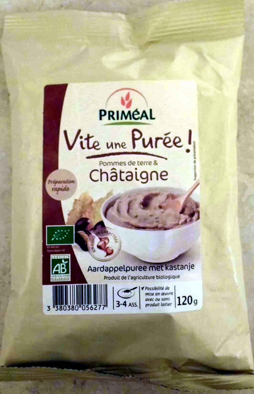 Priméal Vite une Purée ! Pommes de Terre & Châtaigne packshot