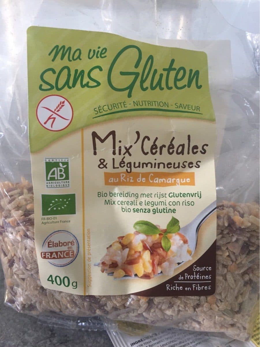 Ma vie sans gluten Mix Céréales & Légumineuse Au Riz De Camargue Bio - 400 G packshot