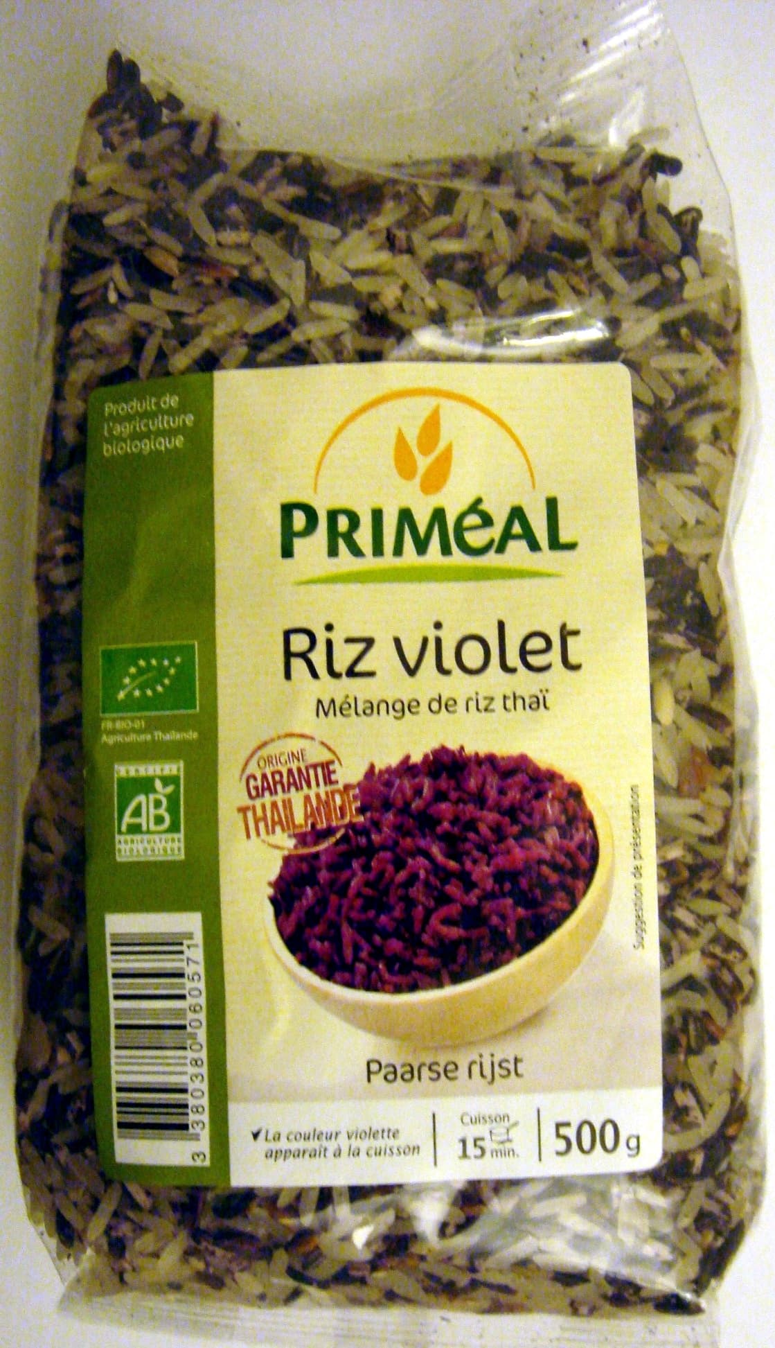 Priméal Riz violet packshot