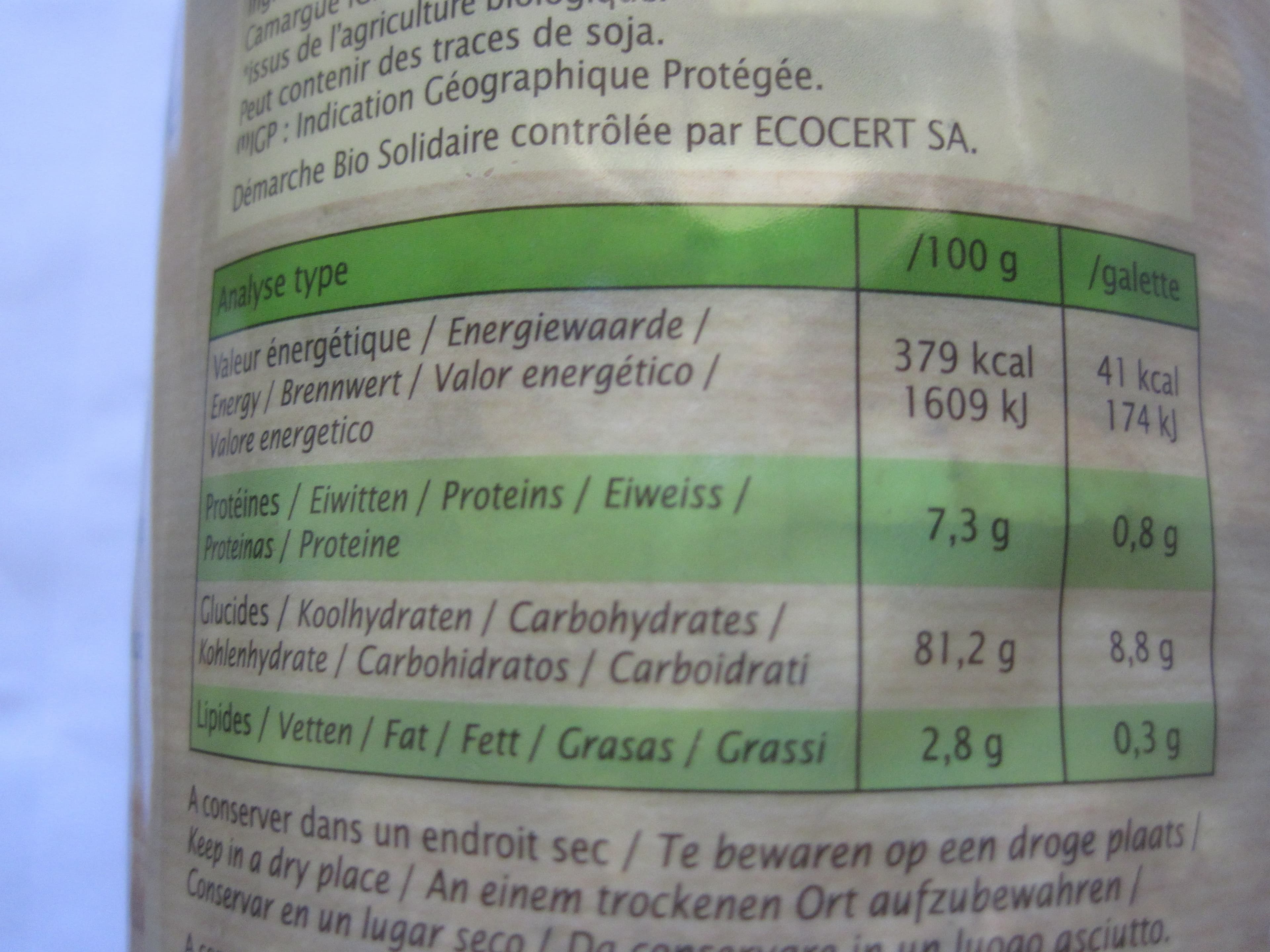 Primeal Galettes de riz de Camargue au quinoa packshot