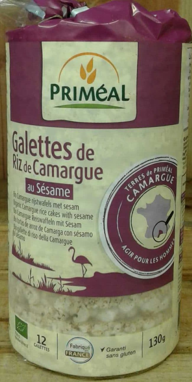 Priméal Galettes de Riz de Camargue au sésame packshot