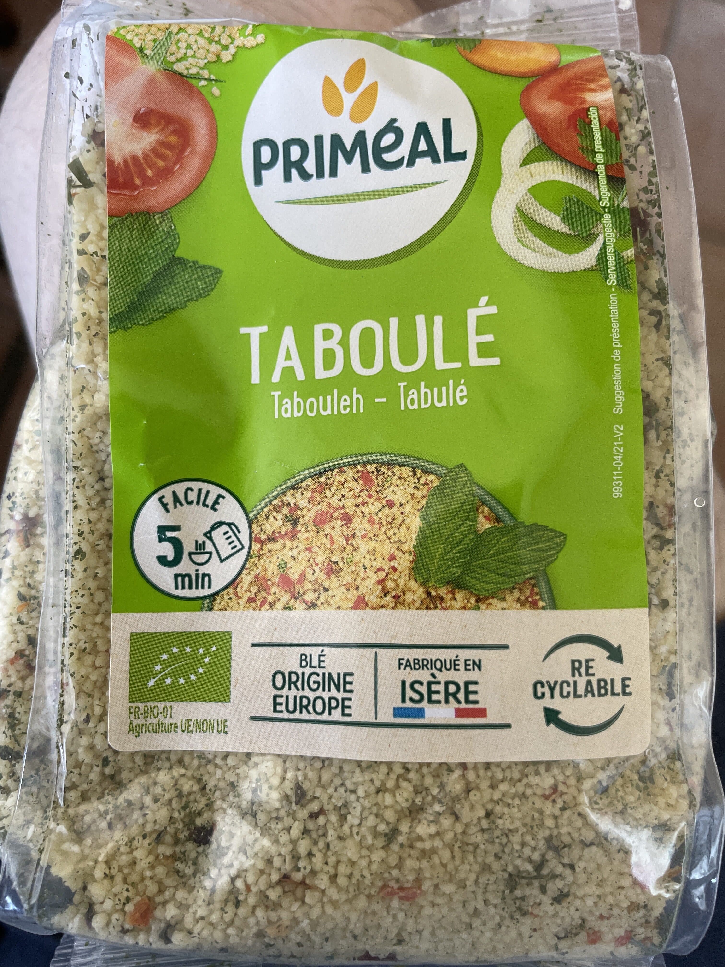 Priméal Taboulé packshot