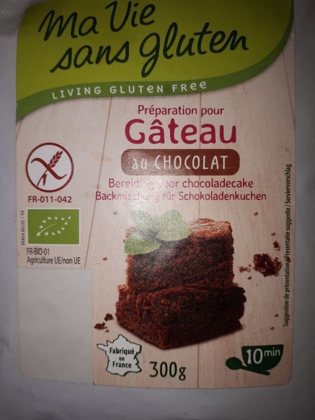 Ma vie sans Gluten Préparation pour Gâteau bio au Chocolat packshot