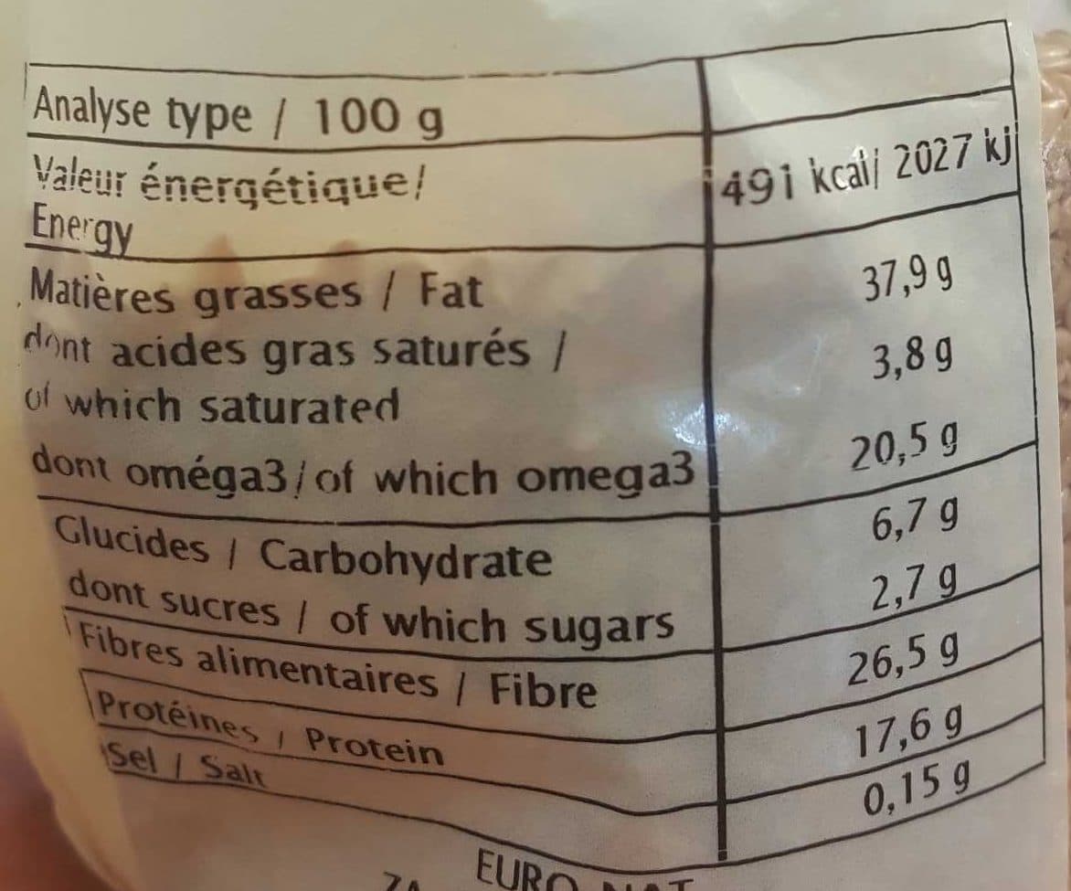 Idenat Graines de lin doré packshot