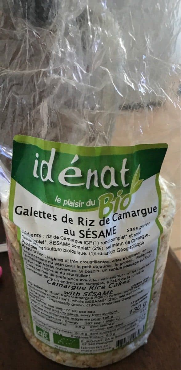 Idénat Galette de riz packshot