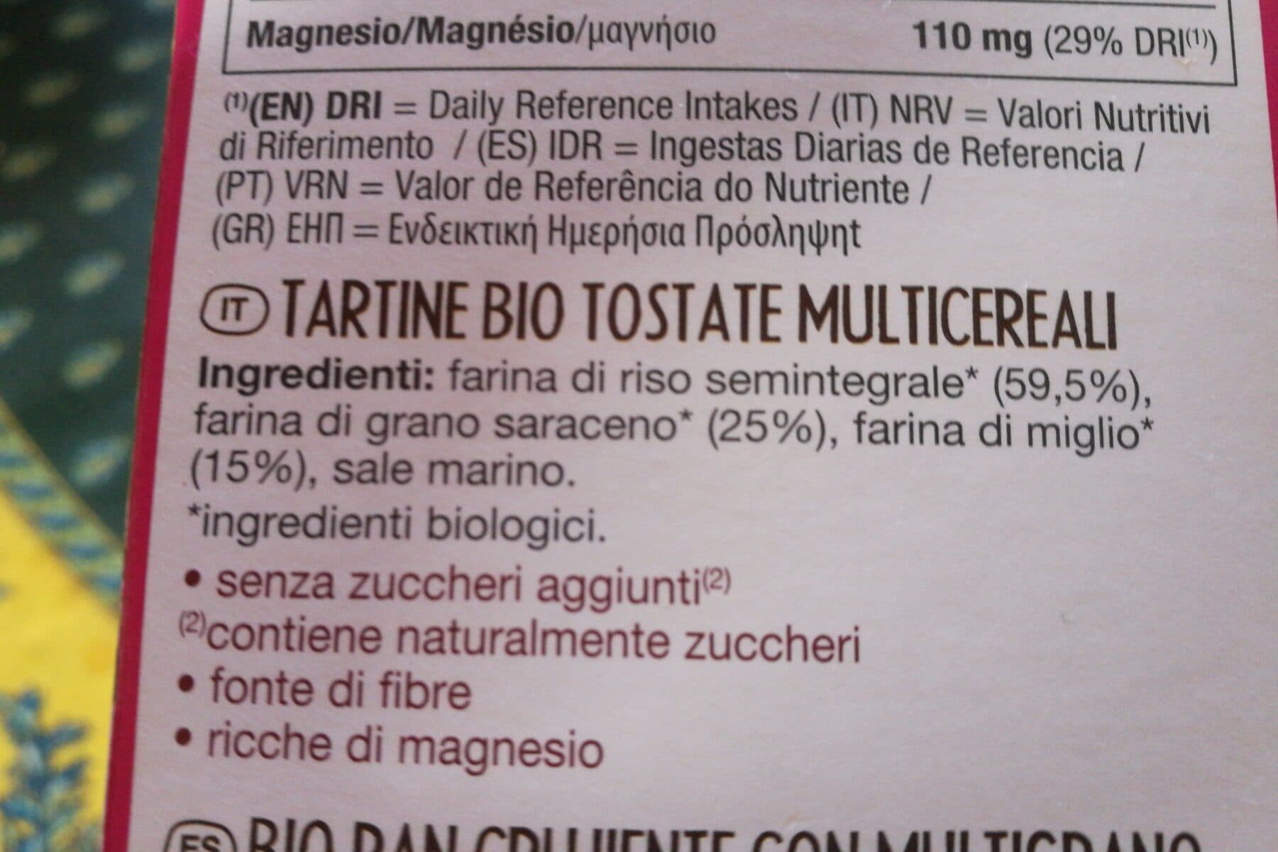 Le Pain des Fleurs Tartines Craquantes Multicereales packshot