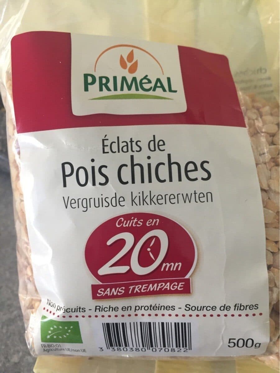 Primeal Eclats De Pois Chiches Bio ? 500G ? Priméal packshot