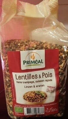 Priméal Lentilles & Pois packshot