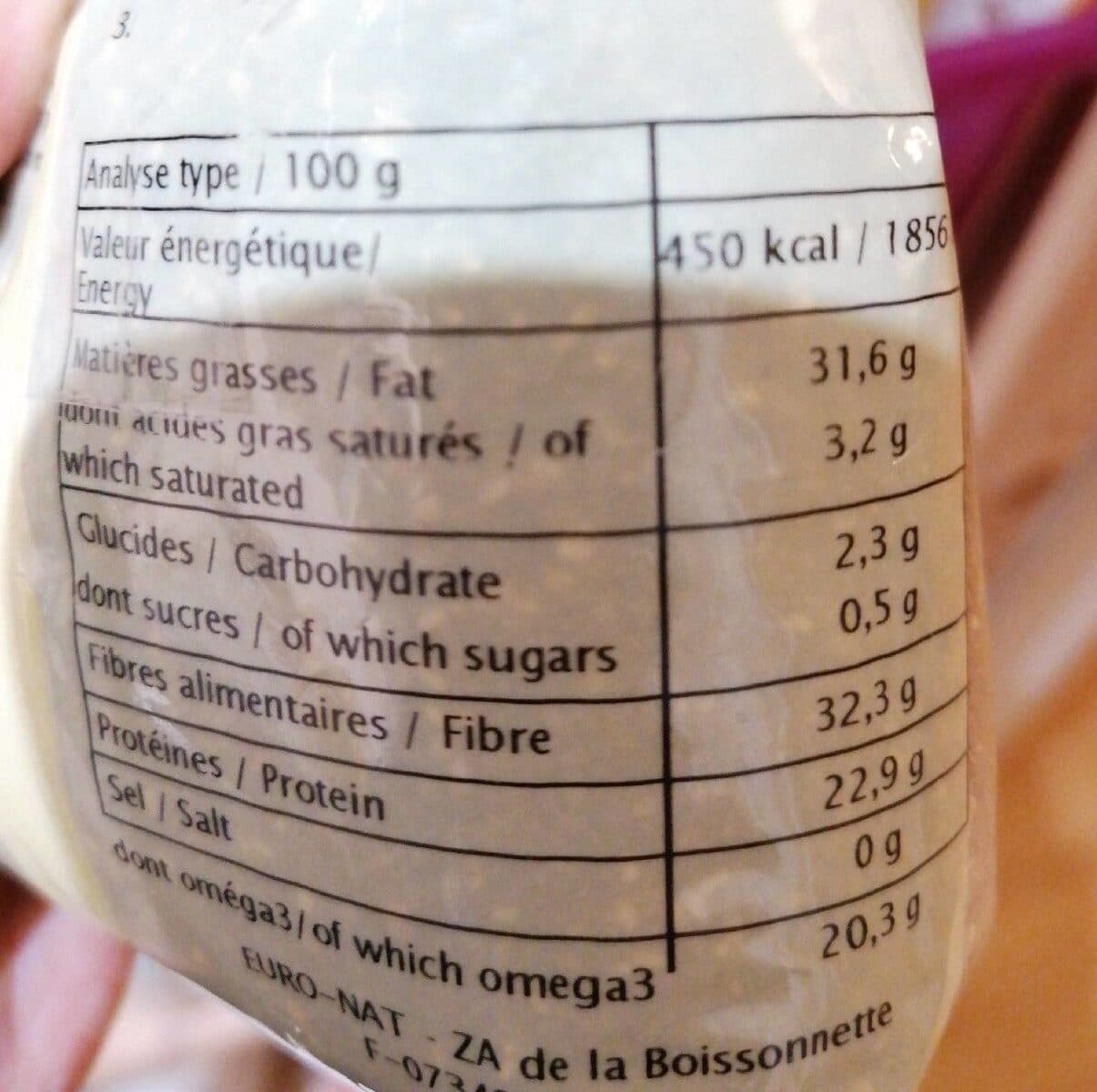 Idenat Graines de chia packshot