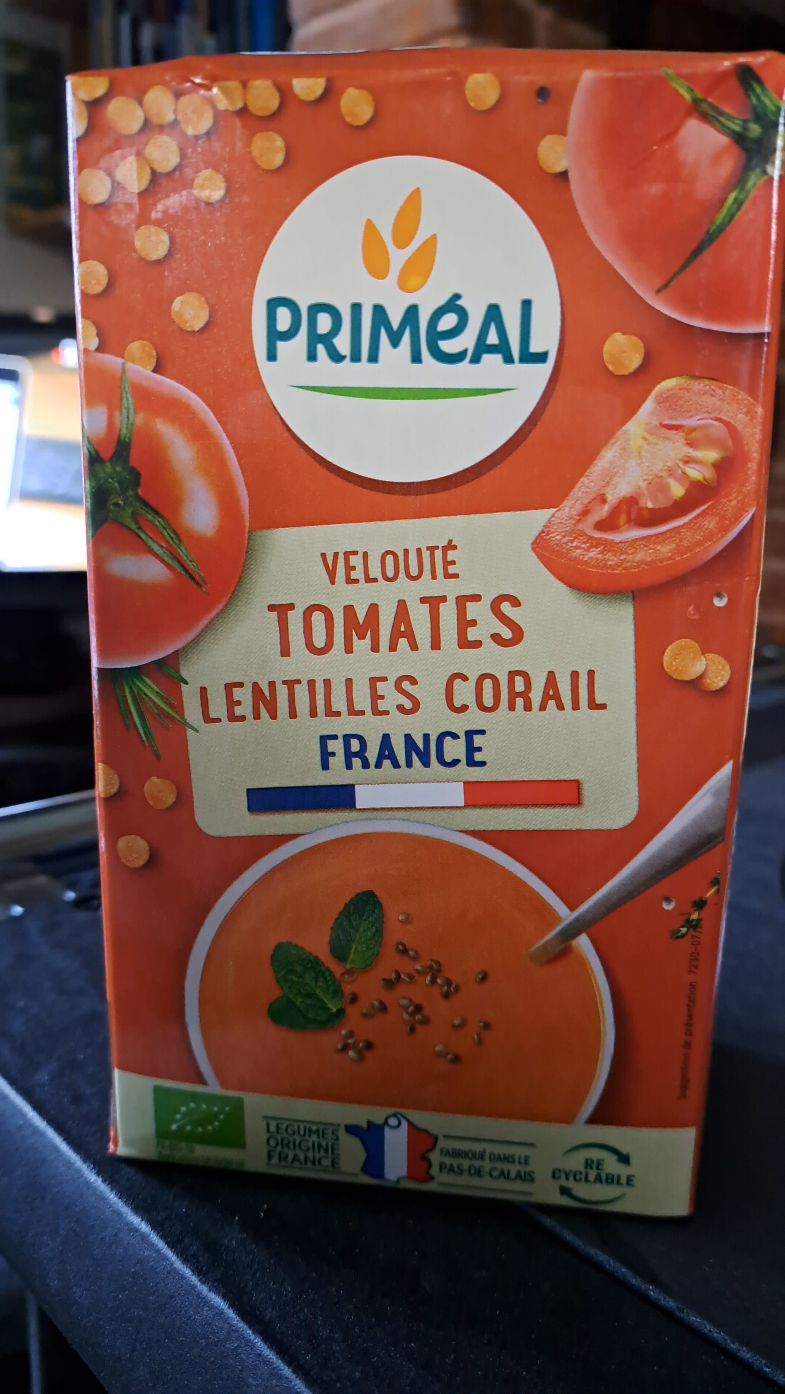 Groupe Ekibio Velouté Tomates & Lentilles corail packshot