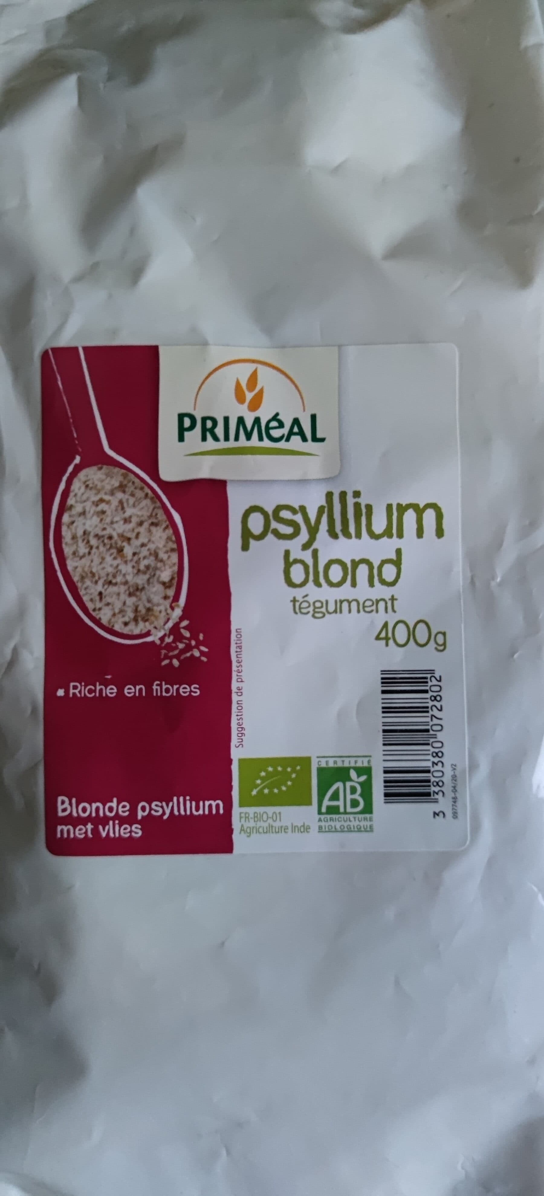 Primeal Primeal Blonde Psyllium tégument packshot