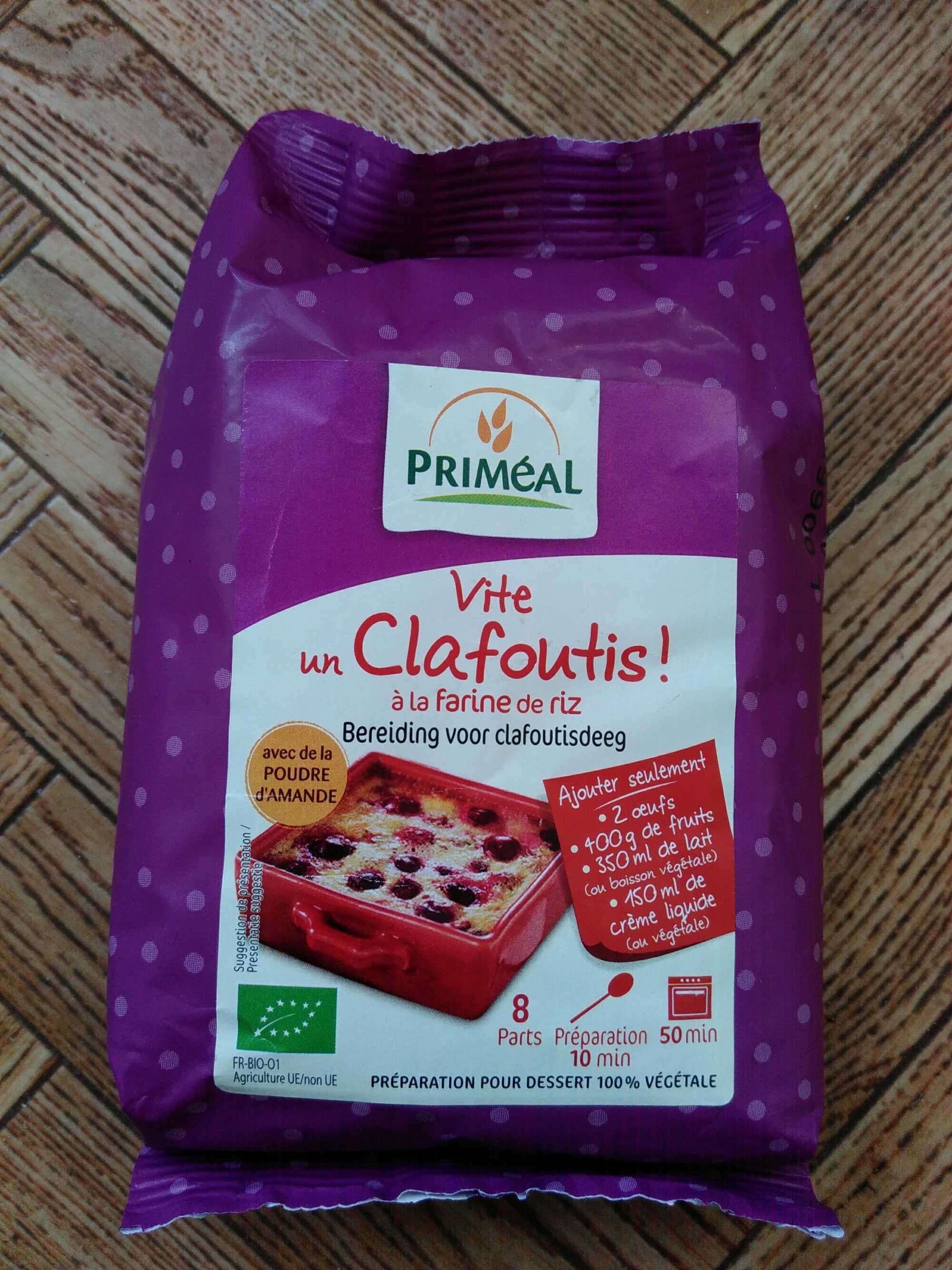 Priméal Vite, un clafoutis à la farine de riz packshot